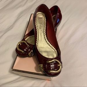 Maroon Juicy Couture flats